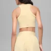 Sujetador de cuello alto Seamless Delight - Amarillo vela