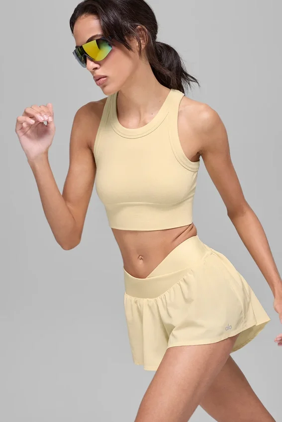 Sujetador de cuello alto Seamless Delight - Amarillo vela