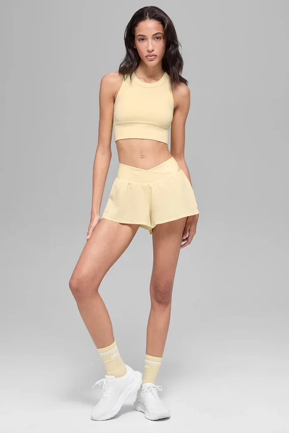 Sujetador de cuello alto Seamless Delight - Amarillo vela