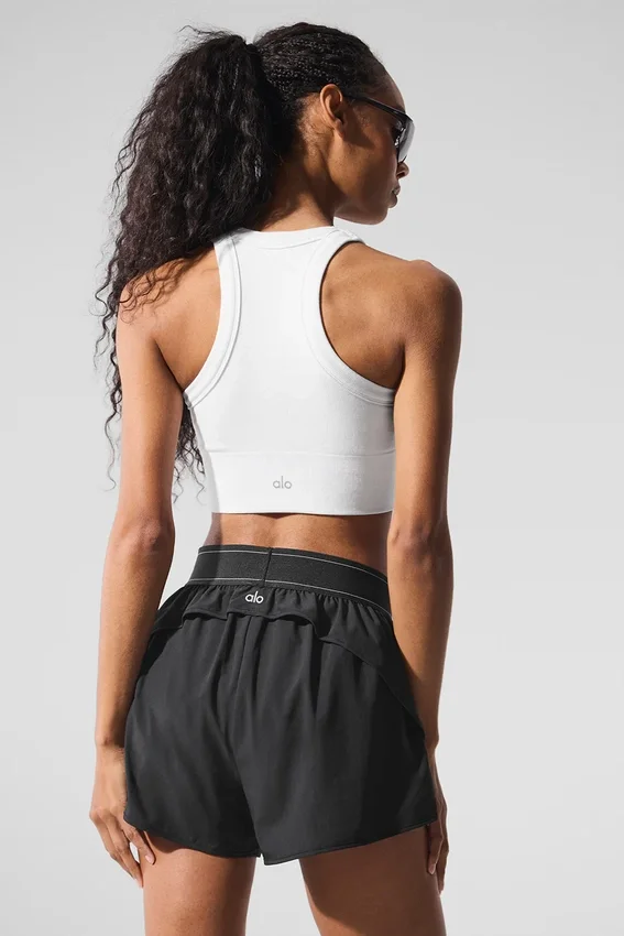 Sujetador de cuello alto Seamless Delight - Blanco