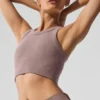 Sujetador de cuello alto Seamless Delight - Gris jaspeado