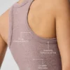 Sujetador de cuello alto Seamless Delight - Gris jaspeado
