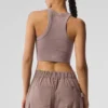 Sujetador de cuello alto Seamless Delight - Gris jaspeado