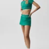 Falda de tenis Alo Softsculpt «Amp It up» - Emerald Isle