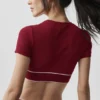 Sujetador de manga corta Alo Softsculpt Amp It up - Summer Romance Red