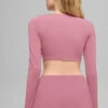 Sujetador de manga larga Alo Softsculpt Precision - Rosa silvestre