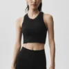 Sujetador «Delight» de modal sin costuras con cuello alto y relieve - Negro