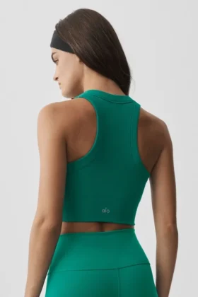 Sujetador «Delight» de modal sin costuras, con cuello alto y tejido acanalado – Emerald Isle