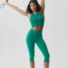 Sujetador «Delight» de modal sin costuras, con cuello alto y tejido acanalado - Emerald Isle