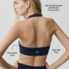 Sujetador halter Alo Softsculpt «Feel the Heat» - Azul marino