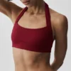 Sujetador halter Alo Softsculpt «Feel the Heat» - Rojo «Summer Romance»
