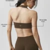 Sujetador halter «Feel the Heat» de Alo Softsculpt - Espresso