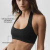 Sujetador halter «Feel the Heat» de Alo Softsculpt - Negro