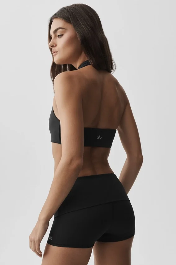 Sujetador halter «Feel the Heat» de Alo Softsculpt - Negro