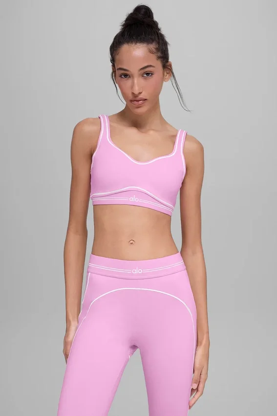 Sujetador «Heart Throb» con Airbrush - Rosa «Candy Heart»/Blanco