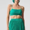 Sujetador Micro Plisse Game On - Verde abeto