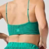 Sujetador Micro Plisse Game On - Verde abeto