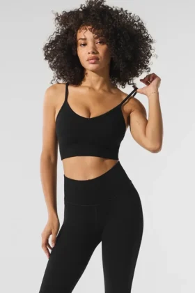 Sujetador «Plush Delight» de invierno, sin costuras y cálido - Negro