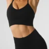 Sujetador «Plush Delight» de invierno, sin costuras y cálido - Negro