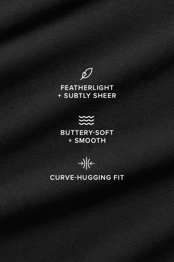 Sujetador Sheer Glow - Negro
