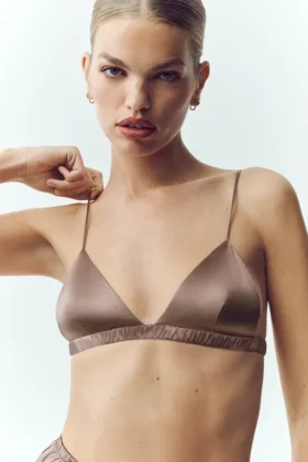 Sujetador Silk Luminous - Cacao alpino