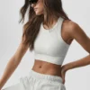 Sujetador sin costuras «Delight» de cuello alto - Gris jaspeado