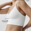 Sujetador sin costuras «Delight» de modal acanalado - Blanco