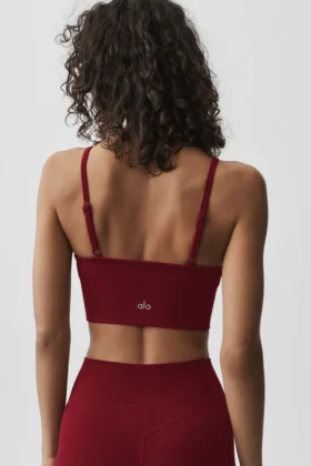 Sujetador sin costuras «Ribbed Delight» de modal — Rojo «Summer Romance»