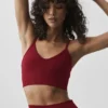 Sujetador sin costuras «Ribbed Delight» de modal — Rojo «Summer Romance»