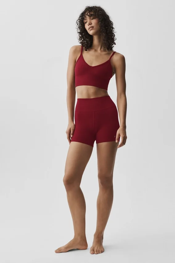 Sujetador sin costuras «Ribbed Delight» de modal — Rojo «Summer Romance»