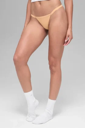 Tanga de cordón invisible Airbrush - Champagne
