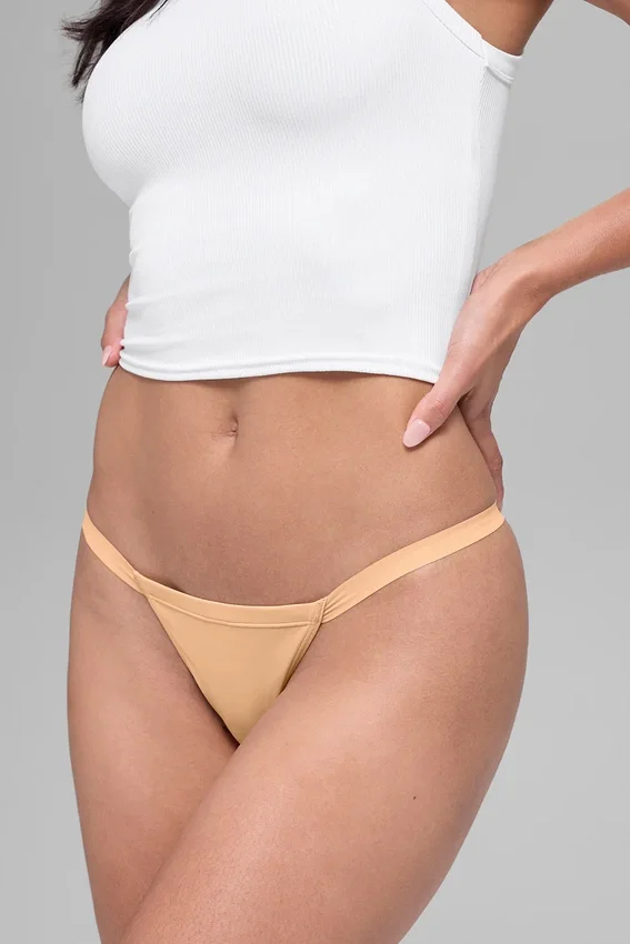 Tanga de cordón invisible Airbrush - Champagne