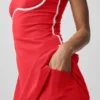Vestido aerodinámico Airbrush - Rojo brillante/Blanco