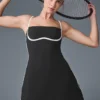 Vestido Airbrush de corte entallado - Negro/Blanco