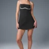 Vestido Airbrush de corte entallado - Negro/Blanco