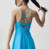 Vestido Airbrush Splendor - Azul celeste