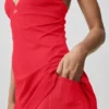 Vestido Airbrush Splendor - Rojo brillante