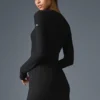 Vestido de manga larga «Ribbed Sea Coast» — Negro