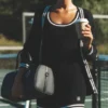 Vestido de punto «Tennis Club» - Negro/Marfil