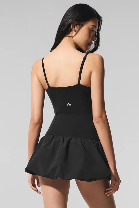 Vestido de tenis Airbrush Love Match - Negro