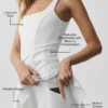 Vestido de tenis Alo Softsculpt Topspin - Blanco