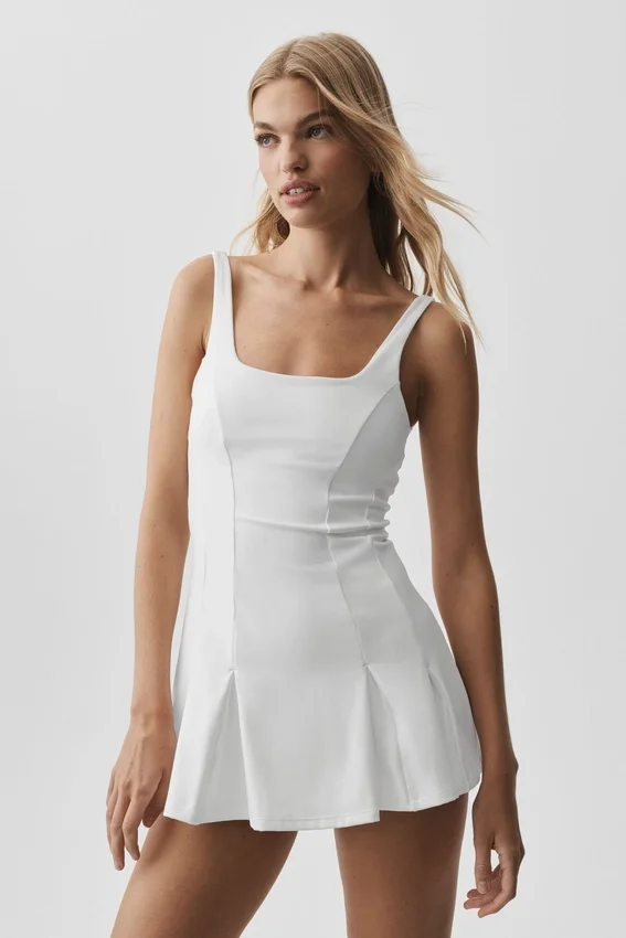 Vestido de tenis Alo Softsculpt Topspin - Blanco