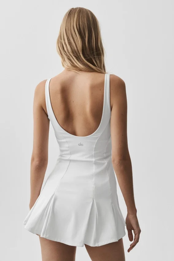 Vestido de tenis Alo Softsculpt Topspin - Blanco