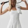 Vestido de tenis Alo Softsculpt Topspin - Blanco