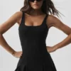 Vestido de tenis Alo Softsculpt Topspin - Negro