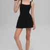 Vestido de tenis Alosoft Break Point - Negro