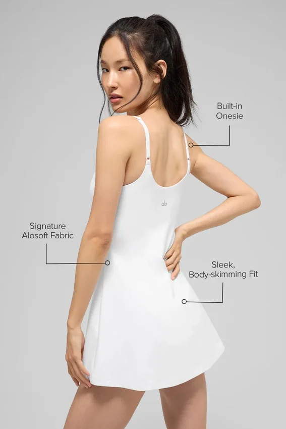 Vestido de tenis Alosoft Encore - Blanco