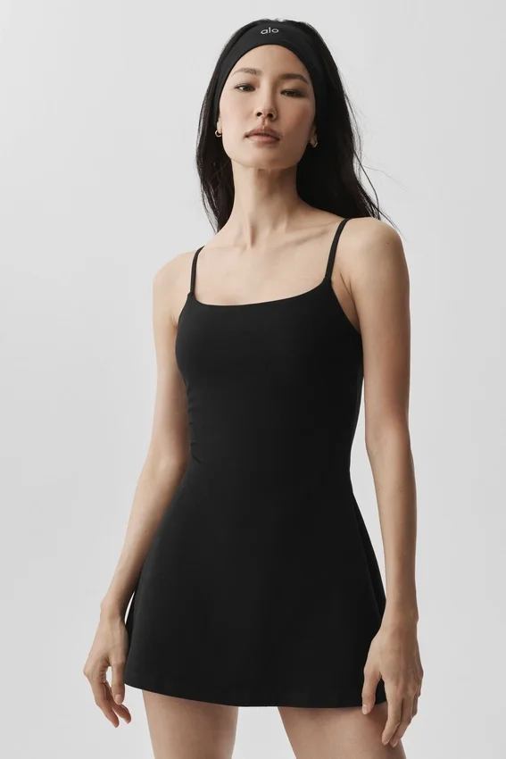 Vestido de tenis Alosoft Encore - Negro