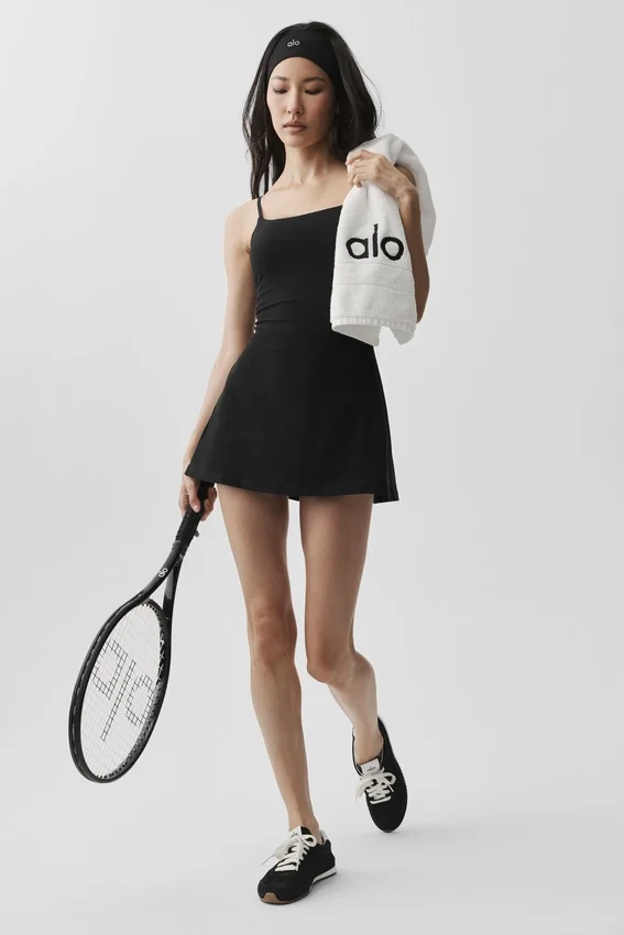 Vestido de tenis Alosoft Encore - Negro