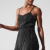 Vestido de tenis «Micro Plisse Game On» - Negro
